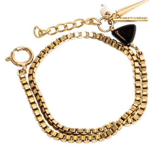 Geo Wrap Bracelet -Black