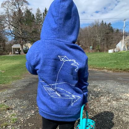 Kids’ Whale & Kite Zip Hoodie