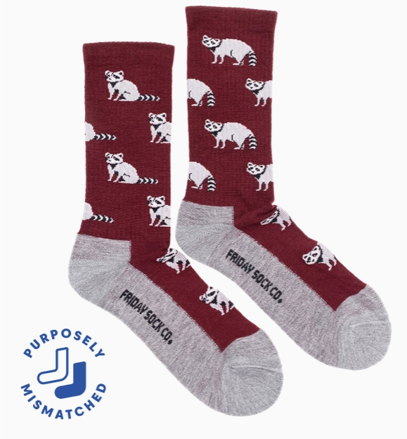 Wool Raccoon Socks-Women's