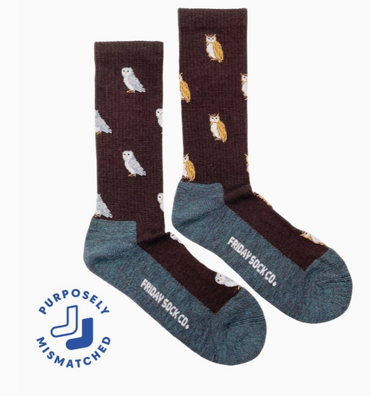 Wool Owl Socks-Women's