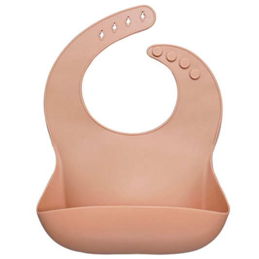 Blush Silicone Bib Rose