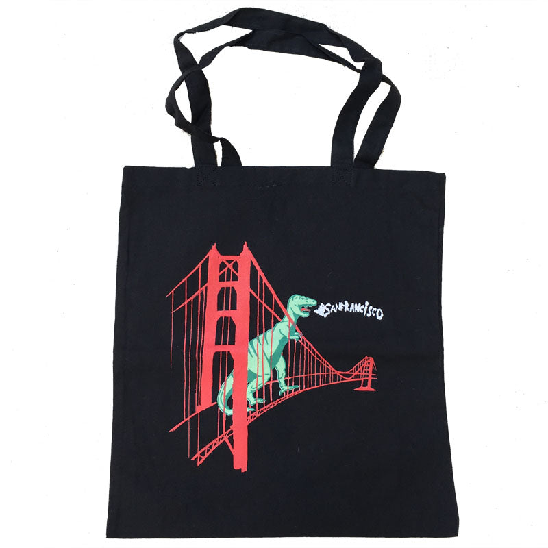 Canvas Dinosaur and GG Bridge Tote