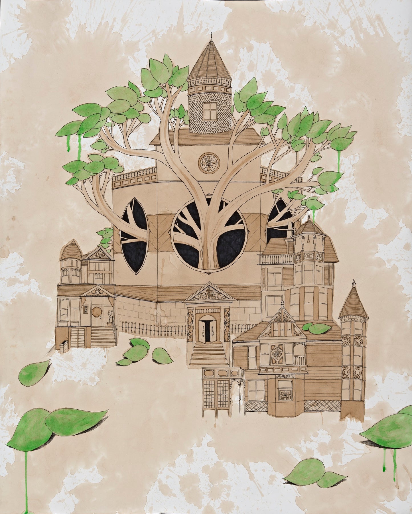 Fine Art Church Of Tree Signed Print