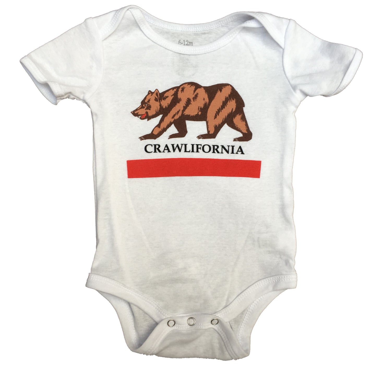 Infant White Crawlifornia Bodysuit Onesie