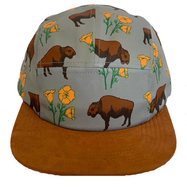 Buffalo Poppy Adjustable Leather Strap Hat