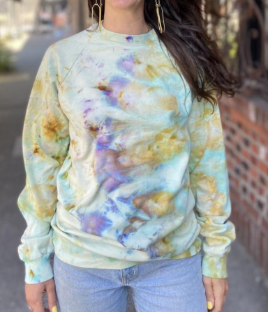 Mira Blackman Organic Sweatshirt in Sea Foam