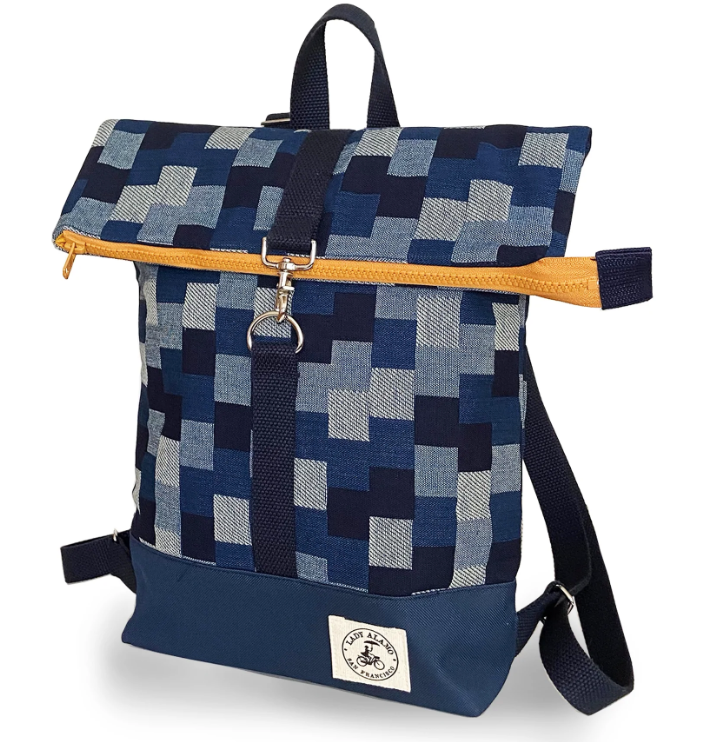 Mini Brightday Backpack: Denim Patchwork