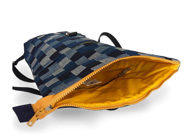 Mini Brightday Backpack: Denim Patchwork