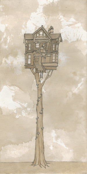 Fine Art Tree House Signed Print