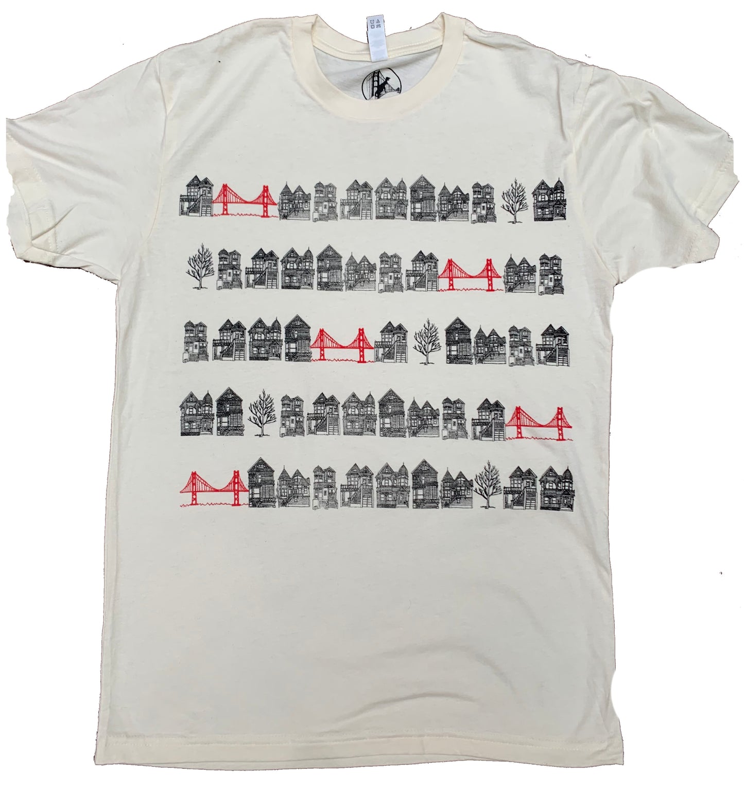 Unisex Natural Victorian Bridges Tee