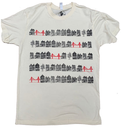 Unisex Natural Victorian Bridges Tee