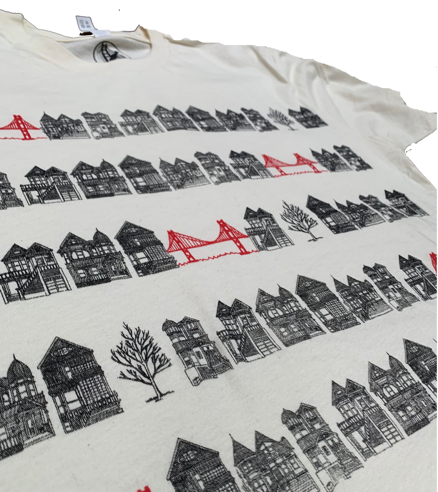 Unisex Natural Victorian Bridges Tee