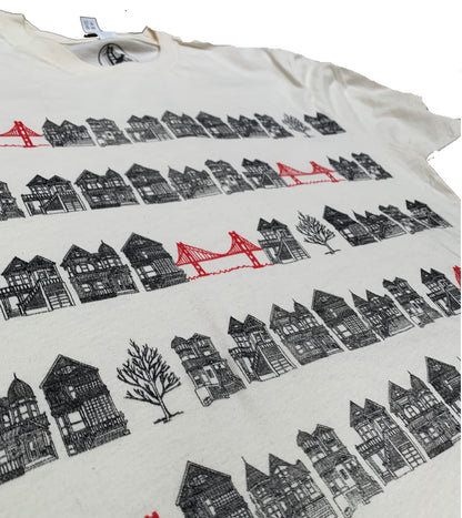 Unisex Natural Victorian Bridges Tee
