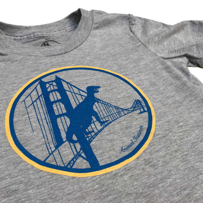 Kids Heather Grey Warriors Tee