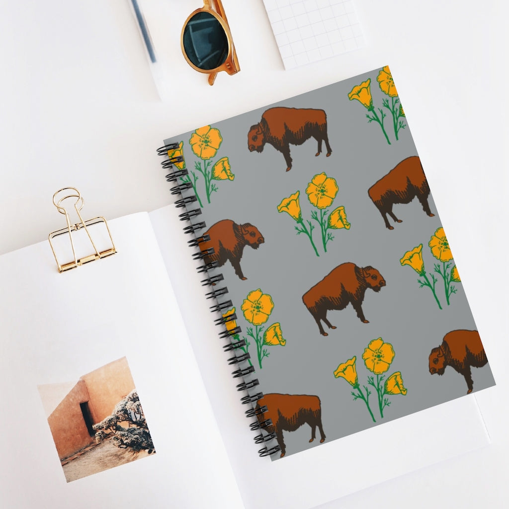 Buffalo Poppy Journal- Ruled Line - Notebook