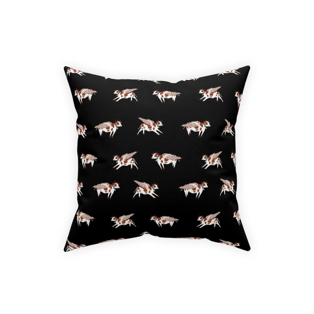 Flying Cows 16x16inch Decorative Pillow