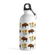 Buffalo Poppy Stainless Steel Water Bottle