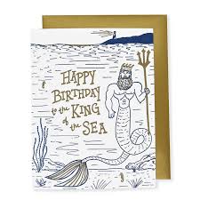 Happy Birthday to the King of the Sea Card